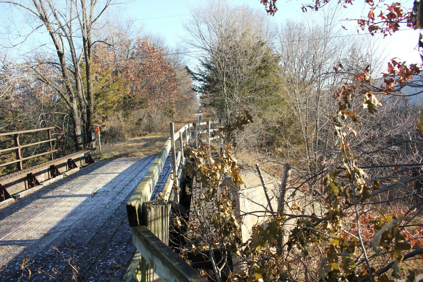 Looking east